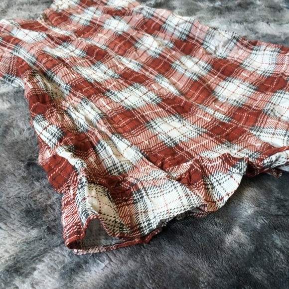 SOFT☁️Wildfox Sunbleached Plaid Ruffle Romper - Picture 6 of 7